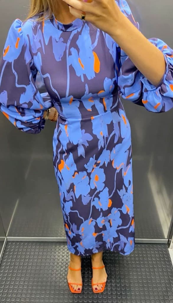 Blue Floral Dress