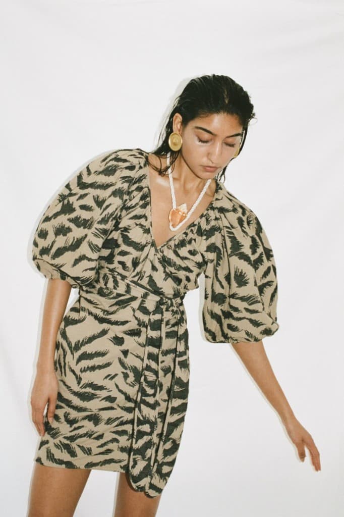 Tiger Stripe Wrap Dress